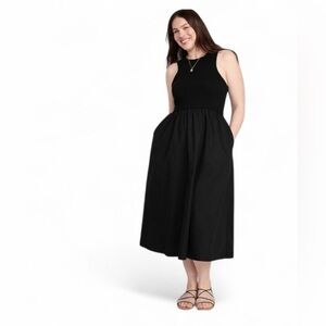 Old Navy raceback fit flare midi Dress
